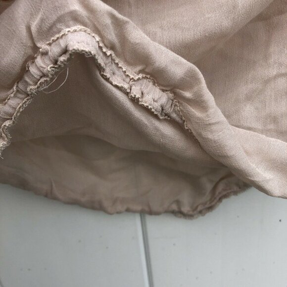 By Chapter Women's Short Sleeve Shirt Blouse Sheer Ruffle Cottagecore Top Small - Picture 6 of 10